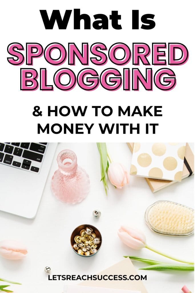 Want to earn from sponsored blog posts? I’ve been blogging since 2013 and sponsored blogging has always been my main income stream. Here's what that is and how to make money with it: #sponsoredpostsfornewbloggers #bloggingofrbeginners