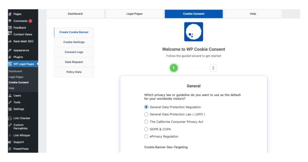 WP Cookie Consent Banner