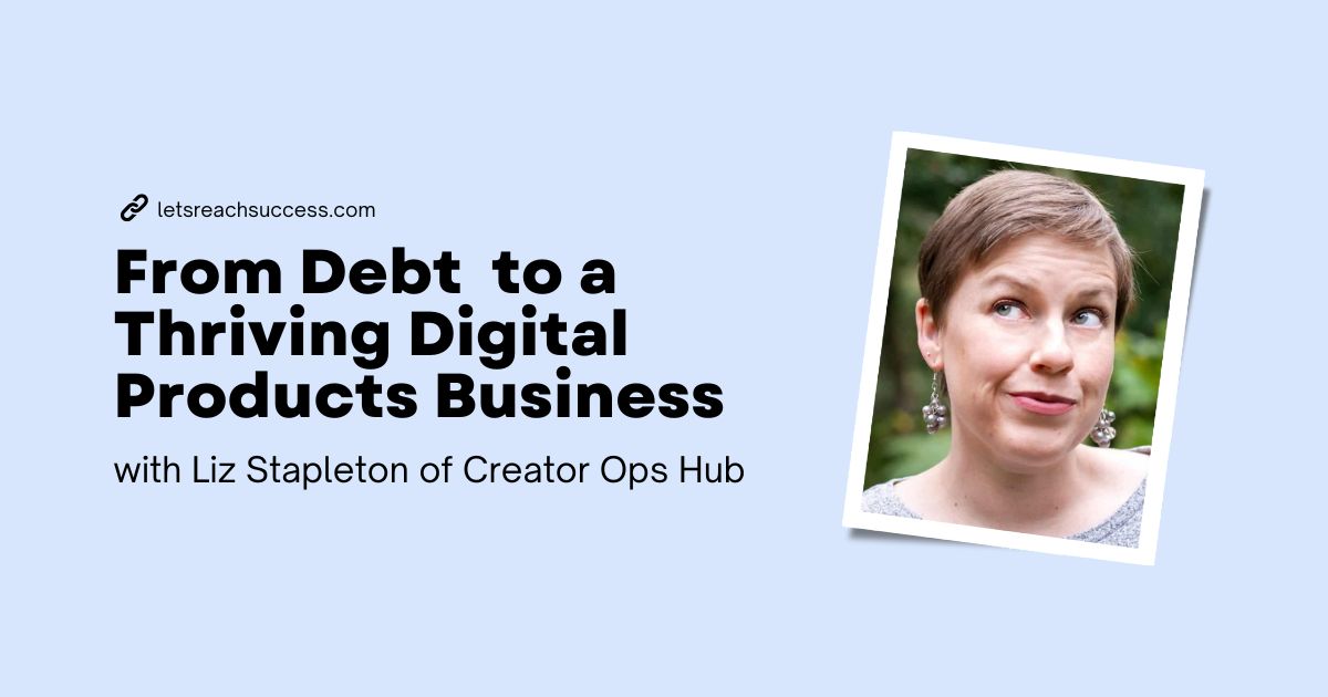 This is an interview with Liz Stapleton, founder of Creator Ops Hub and ElizabethStapleton.com.